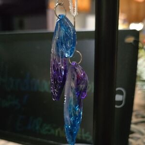 Handmade Resin Air/Wind Fair Wings Earrings